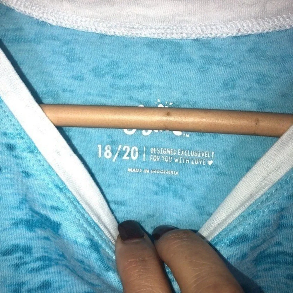 Justice Girls Blue‎ Crop Top Size 18/20